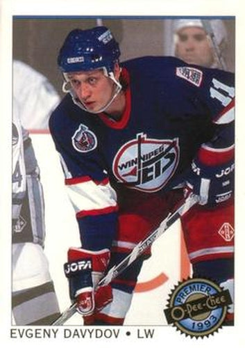#66 Evgeny Davydov - Winnipeg Jets - 1992-93 O-Pee-Chee Premier Hockey