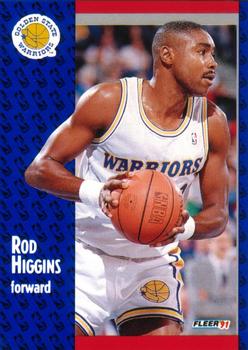 #66 Rod Higgins - Golden State Warriors - 1991-92 Fleer Basketball