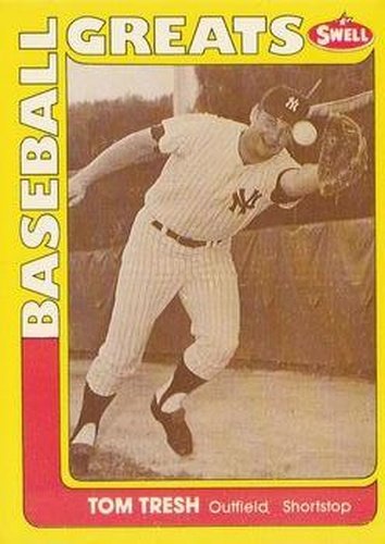 #66 Tom Tresh - New York Yankees - 1991 Swell Baseball Greats