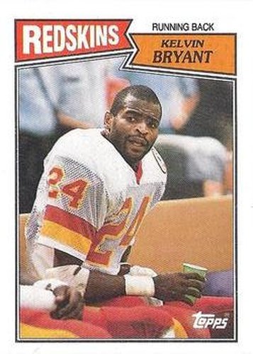 #66 Kelvin Bryant - Washington Redskins - 1987 Topps Football