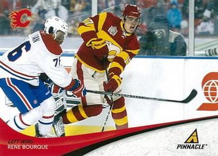 #66 Rene Bourque - Calgary Flames - 2011-12 Panini Pinnacle Hockey