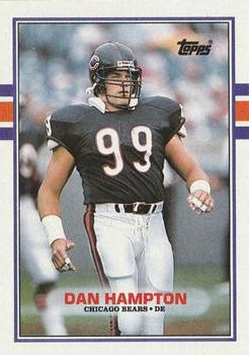 #66 Dan Hampton - Chicago Bears - 1989 Topps Football