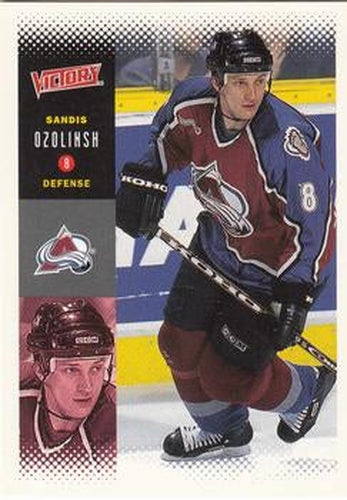 #66 Sandis Ozolinsh - Colorado Avalanche - 2000-01 Upper Deck Victory Hockey