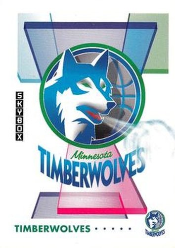 #366 Minnesota Timberwolves Logo - Minnesota Timberwolves - 1991-92 SkyBox Basketball