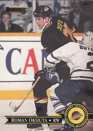 #66 Roman Oksiuta - Vancouver Canucks - 1995-96 Donruss Hockey