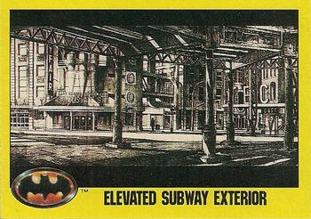 #166 Elevated Subway Exterior - 1989 Topps Batman