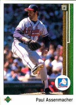 #566 Paul Assenmacher - Atlanta Braves - 1989 Upper Deck Baseball