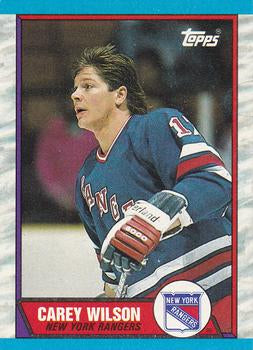 #66 Carey Wilson - New York Rangers - 1989-90 Topps Hockey