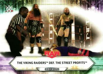 #66 The Viking Raiders def. The Street Profits - 2021 Topps WWE Wrestling