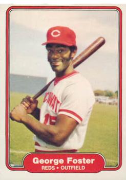 #66 George Foster - Cincinnati Reds - 1982 Fleer Baseball