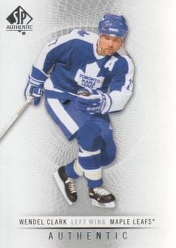 #66 Wendel Clark - Toronto Maple Leafs - 2012-13 SP Authentic Hockey