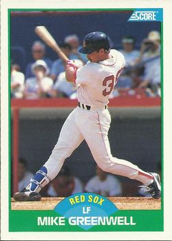 #66 Mike Greenwell - Boston Red Sox - 1989 Score Baseball