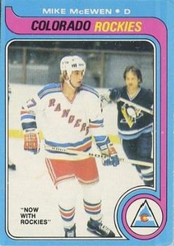 #66 Mike McEwen - Colorado Rockies - 1979-80 O-Pee-Chee Hockey