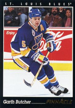 #66 Garth Butcher - St. Louis Blues - 1993-94 Pinnacle Hockey