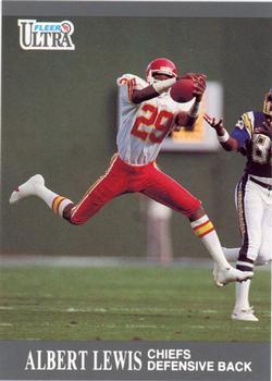 #66 Albert Lewis - Kansas City Chiefs - 1991 Ultra Football