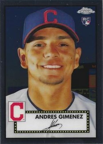 #66 Andres Gimenez - Cleveland Indians - 2021 Topps Chrome Platinum Anniversary Baseball
