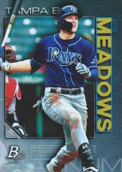 #66 Austin Meadows - Tampa Bay Rays - 2020 Bowman Platinum Baseball