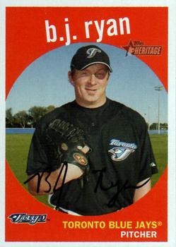 #66 B.J. Ryan - Toronto Blue Jays - 2008 Topps Heritage Baseball