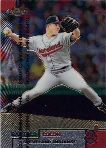 #66 Bartolo Colon - Cleveland Indians - 1999 Finest Baseball