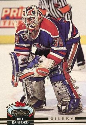 #66 Bill Ranford - Edmonton Oilers - 1992-93 Stadium Club Hockey