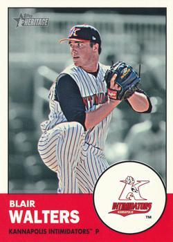 #66 Blair Walters - Kannapolis Intimidators - 2012 Topps Heritage Minor League Baseball