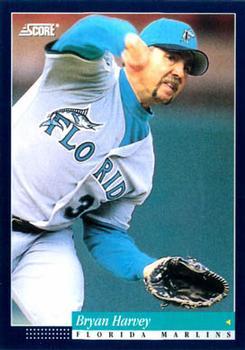 #66 Bryan Harvey - Florida Marlins -1994 Score Baseball