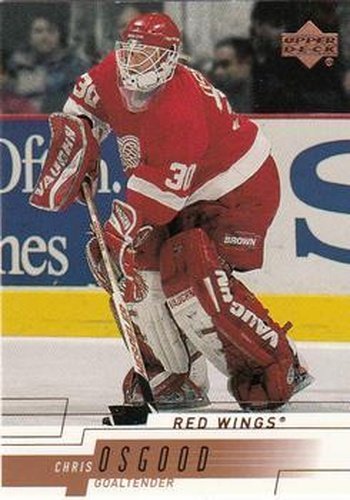 #66 Chris Osgood - Detroit Red Wings - 2000-01 Upper Deck Hockey