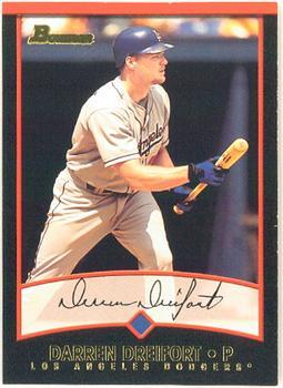 #66 Darren Dreifort - Los Angeles Dodgers - 2001 Bowman Baseball