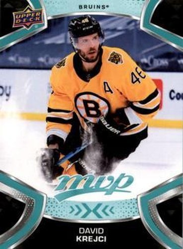 #66 David Krejci - Boston Bruins - 2021-22 Upper Deck MVP Hockey