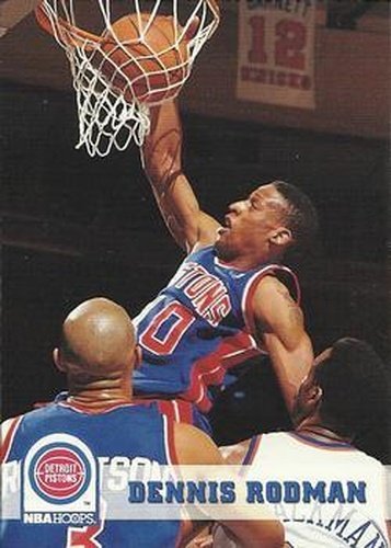 #66 Dennis Rodman - Detroit Pistons - 1993-94 Hoops Basketball