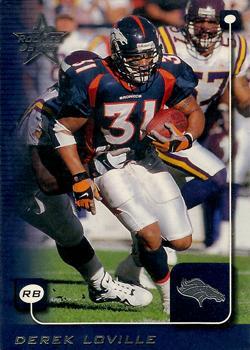 #66 Derek Loville - Denver Broncos - 1999 Leaf Rookies & Stars Football