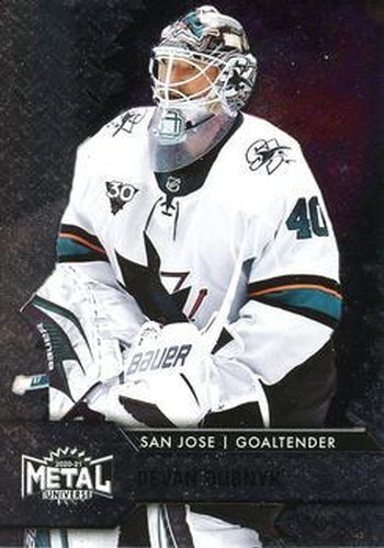 #66 Devan Dubnyk - San Jose Sharks - 2020-21 Skybox Metal Universe Hockey