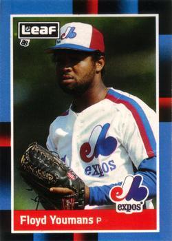 #66 Floyd Youmans - Montreal Expos - 1988 Leaf Baseball