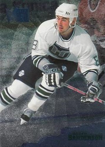 #66 Geoff Sanderson - Hartford Whalers - 1995-96 Metal Hockey