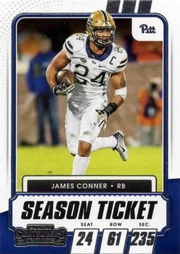 #66 James Conner - Pittsburgh Panthers - 2021 Panini Contenders Draft Picks Football