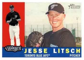#66 Jesse Litsch - Toronto Blue Jays - 2009 Topps Heritage Baseball