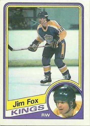 #66 Jim Fox - Los Angeles Kings - 1984-85 Topps Hockey