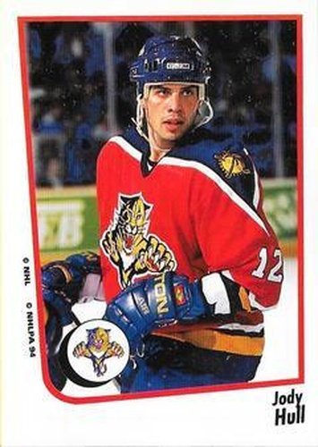 #66 Jody Hull - Florida Panthers - 1994-95 Panini Hockey Stickers