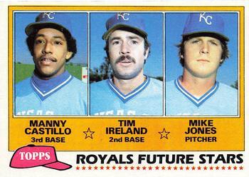 #66 Royals Future Stars Manny Castillo / Tim Ireland / Mike Jones - Kansas City Royals - 1981 Topps Baseball