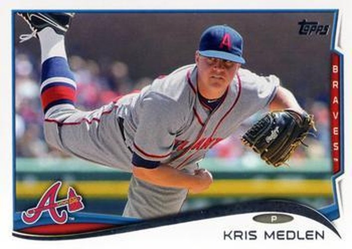 #66 Kris Medlen - Atlanta Braves - 2014 Topps Baseball