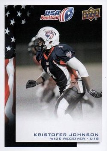 #66 Kristofer Johnson - USA - 2014 Upper Deck USA Football
