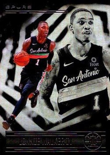 #66 Lonnie Walker IV - San Antonio Spurs - 2020-21 Panini Illusions Basketball