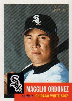 #66 Magglio Ordonez - Chicago White Sox - 2002 Topps Heritage Baseball