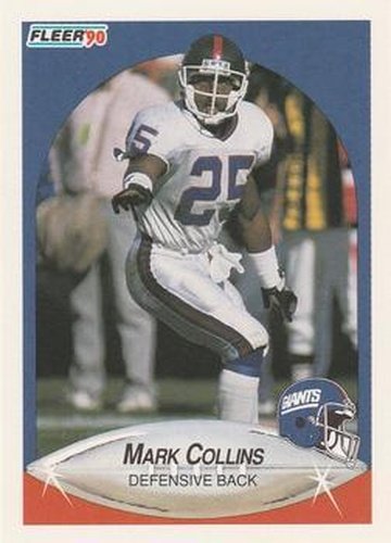#66 Mark Collins - New York Giants - 1990 Fleer Football
