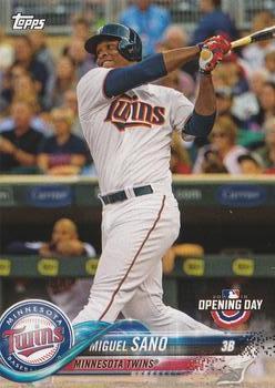 #66 Miguel Sano - Minnesota Twins - 2018 Topps Opening Day Baseball