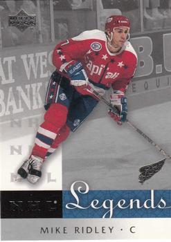 #66 Mike Ridley - Washington Capitals - 2001-02 Upper Deck Legends Hockey