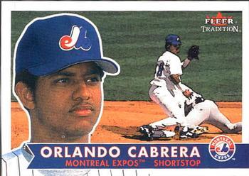 #66 Orlando Cabrera - Montreal Expos - 2001 Fleer Tradition Baseball