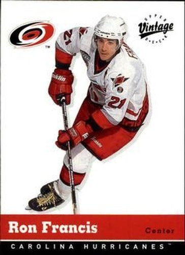 #66 Ron Francis - Carolina Hurricanes - 2000-01 Upper Deck Vintage Hockey