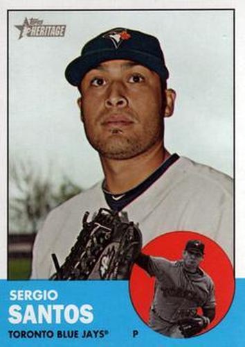 #66 Sergio Santos - Toronto Blue Jays - 2012 Topps Heritage Baseball