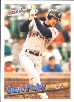 #66 Steve Finley - San Diego Padres - 1996 Bazooka Baseball
